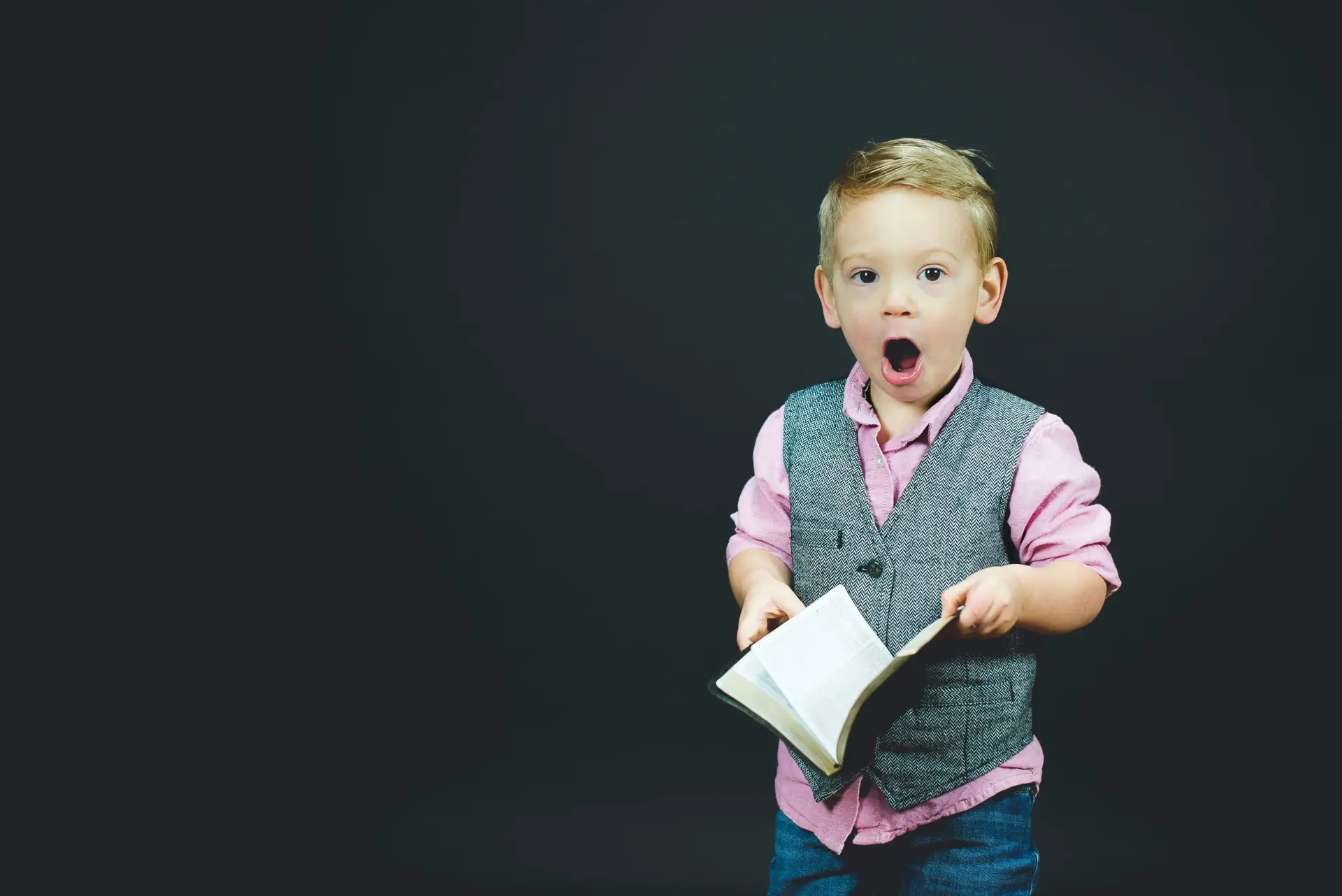 Child looking surprised